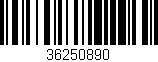 Código de barras (EAN, GTIN, SKU, ISBN): '36250890'
