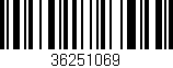 Código de barras (EAN, GTIN, SKU, ISBN): '36251069'