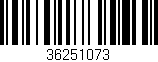 Código de barras (EAN, GTIN, SKU, ISBN): '36251073'