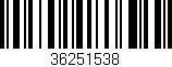 Código de barras (EAN, GTIN, SKU, ISBN): '36251538'