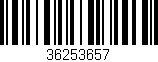 Código de barras (EAN, GTIN, SKU, ISBN): '36253657'
