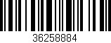 Código de barras (EAN, GTIN, SKU, ISBN): '36258884'