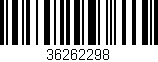 Código de barras (EAN, GTIN, SKU, ISBN): '36262298'