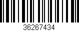 Código de barras (EAN, GTIN, SKU, ISBN): '36267434'