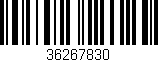 Código de barras (EAN, GTIN, SKU, ISBN): '36267830'
