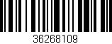 Código de barras (EAN, GTIN, SKU, ISBN): '36268109'
