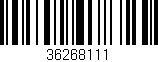 Código de barras (EAN, GTIN, SKU, ISBN): '36268111'