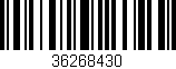 Código de barras (EAN, GTIN, SKU, ISBN): '36268430'