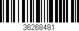 Código de barras (EAN, GTIN, SKU, ISBN): '36268481'