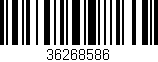 Código de barras (EAN, GTIN, SKU, ISBN): '36268586'
