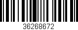 Código de barras (EAN, GTIN, SKU, ISBN): '36268672'