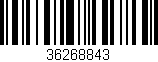 Código de barras (EAN, GTIN, SKU, ISBN): '36268843'