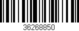 Código de barras (EAN, GTIN, SKU, ISBN): '36268850'