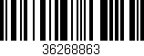 Código de barras (EAN, GTIN, SKU, ISBN): '36268863'