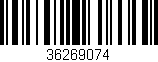 Código de barras (EAN, GTIN, SKU, ISBN): '36269074'