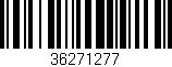 Código de barras (EAN, GTIN, SKU, ISBN): '36271277'