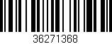 Código de barras (EAN, GTIN, SKU, ISBN): '36271368'
