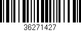 Código de barras (EAN, GTIN, SKU, ISBN): '36271427'