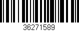 Código de barras (EAN, GTIN, SKU, ISBN): '36271589'