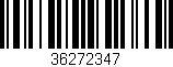 Código de barras (EAN, GTIN, SKU, ISBN): '36272347'