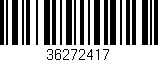 Código de barras (EAN, GTIN, SKU, ISBN): '36272417'