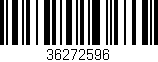 Código de barras (EAN, GTIN, SKU, ISBN): '36272596'