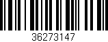 Código de barras (EAN, GTIN, SKU, ISBN): '36273147'