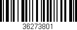 Código de barras (EAN, GTIN, SKU, ISBN): '36273801'