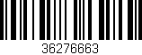 Código de barras (EAN, GTIN, SKU, ISBN): '36276663'