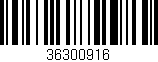 Código de barras (EAN, GTIN, SKU, ISBN): '36300916'