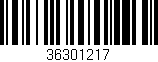 Código de barras (EAN, GTIN, SKU, ISBN): '36301217'