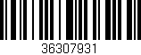 Código de barras (EAN, GTIN, SKU, ISBN): '36307931'