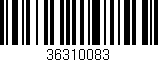 Código de barras (EAN, GTIN, SKU, ISBN): '36310083'