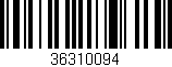Código de barras (EAN, GTIN, SKU, ISBN): '36310094'