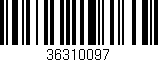Código de barras (EAN, GTIN, SKU, ISBN): '36310097'