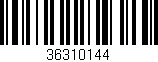 Código de barras (EAN, GTIN, SKU, ISBN): '36310144'