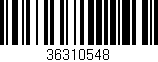 Código de barras (EAN, GTIN, SKU, ISBN): '36310548'