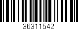 Código de barras (EAN, GTIN, SKU, ISBN): '36311542'