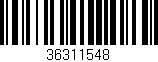 Código de barras (EAN, GTIN, SKU, ISBN): '36311548'