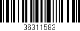 Código de barras (EAN, GTIN, SKU, ISBN): '36311583'