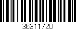 Código de barras (EAN, GTIN, SKU, ISBN): '36311720'