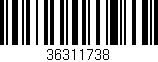 Código de barras (EAN, GTIN, SKU, ISBN): '36311738'