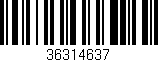 Código de barras (EAN, GTIN, SKU, ISBN): '36314637'