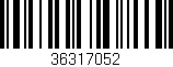 Código de barras (EAN, GTIN, SKU, ISBN): '36317052'