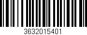 Código de barras (EAN, GTIN, SKU, ISBN): '3632015401'