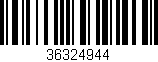 Código de barras (EAN, GTIN, SKU, ISBN): '36324944'
