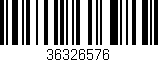 Código de barras (EAN, GTIN, SKU, ISBN): '36326576'