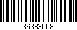 Código de barras (EAN, GTIN, SKU, ISBN): '36383068'