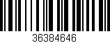 Código de barras (EAN, GTIN, SKU, ISBN): '36384646'