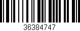 Código de barras (EAN, GTIN, SKU, ISBN): '36384747'